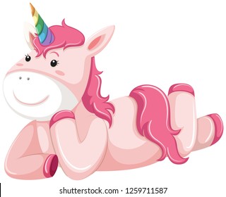 A pink unicorn character illustration