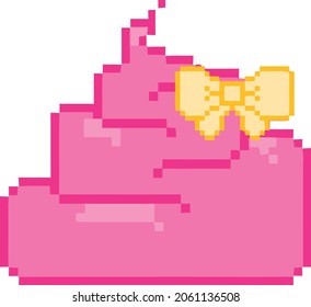 Pink unicorn droppings with bow