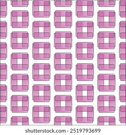 pink unique square pattern design 