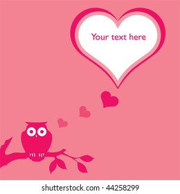 Pink Valentine background with space for text