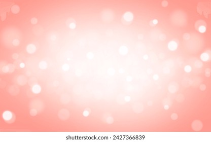 Fondo abstracto de luz suave de bokeh de San Valentín rosa, Vector eps 10 ilustración de partículas bokeh, decoración de fondo