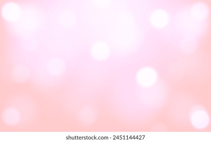 Fondo abstracto de luz suave de bokeh de San Valentín rosa, Vector eps 10 partículas de bokeh ilustración, decoración de fondo