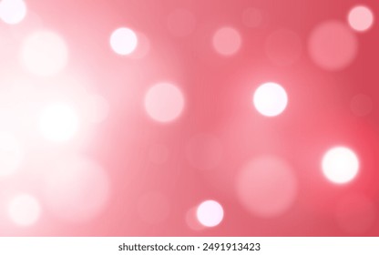 Fondo abstracto de luz suave de bokeh de San Valentín rosa, Vector eps 10 partículas de bokeh ilustración, decoración de fondo