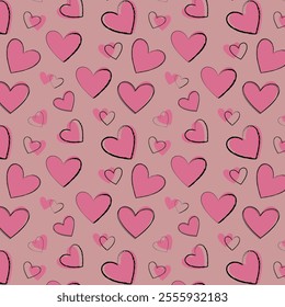 Pink valentine heart gift wrapper idea