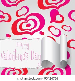 pink valentine paper