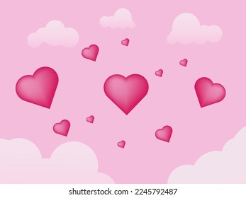 pink valentine theme background love wallpaper background