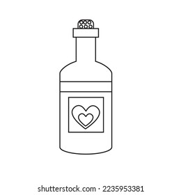 Pink Valentine Vector Icon Illustration