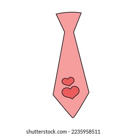 Pink Valentine Vector Icon Illustration