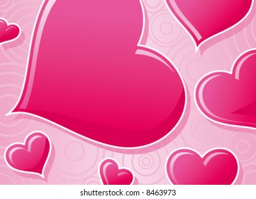 Pink Valentine's card