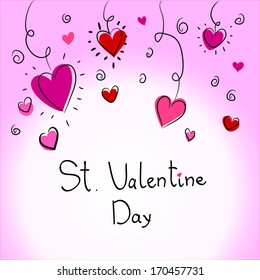 pink valentine`s day background
