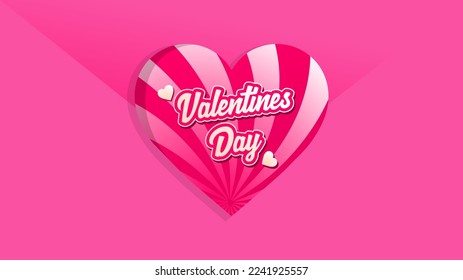 pink valentine's day background that can be used for posters, flyers, banners and more