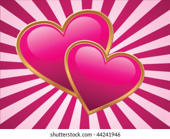  pink valentine's day card