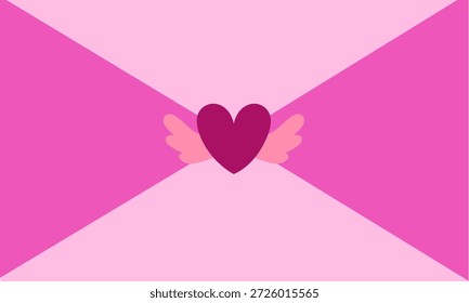 Elementos rosados del icono del día de San Valentín