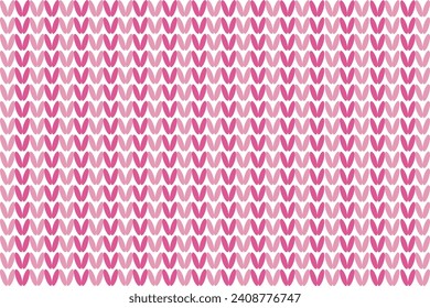 Pink Valentines Day Knitting Background.