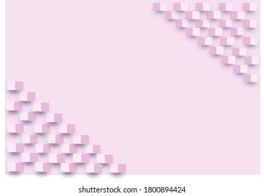 pink vector abstract background with paper fold effect