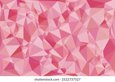 Pink vector abstract polygonal template. Creative geometric illustration in Origami style with gradient. vector illustration