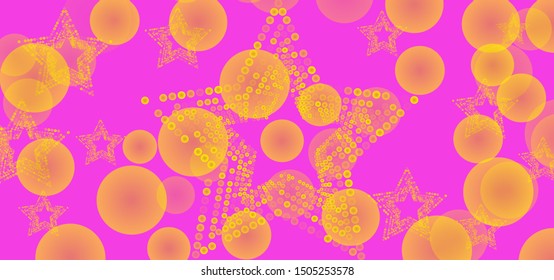 Pink vector background with galaxy stars. Shining colored illustration with bright astronomical stars. Pattern for astrology websites.
