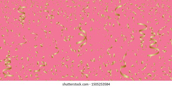 Pink vector background with galaxy stars. Shining colored illustration with bright astronomical stars. Pattern for astrology websites.