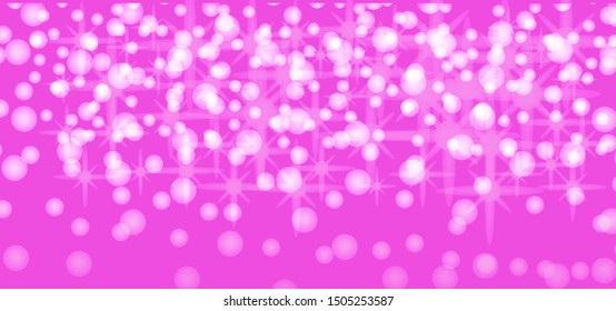 Pink vector background with galaxy stars. Shining colored illustration with bright astronomical stars. Pattern for astrology websites.