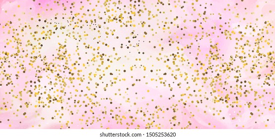 Pink vector background with galaxy stars. Shining colored illustration with bright astronomical stars. Pattern for astrology websites.