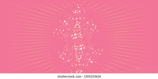 Pink vector background with galaxy stars. Shining colored illustration with bright astronomical stars. Pattern for astrology websites.