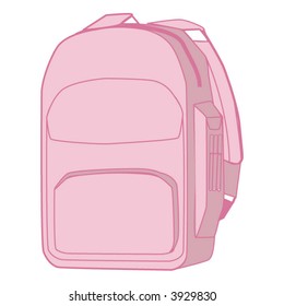 pink vector backpack