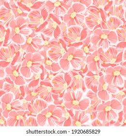 pink vector flowers. floral seamless pattern. spring repetitive background. fabric swatch. wrapping paper. continuous print. design element for home decor, apparel, phone case, textile, banner