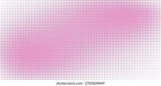 Gradiente de Vector rosa Fondo de semitono de color rosa Patrón de puntos escalonados diseño moderno