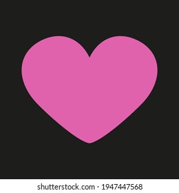 pink vector heart. abstract illustration of a heart. seamless vector print 