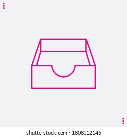rosafarbene Vektorgrafik-Symbol