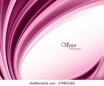 Pink Vector Modern Wavy Background. Eps10.