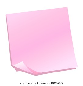 pink vector notes icon