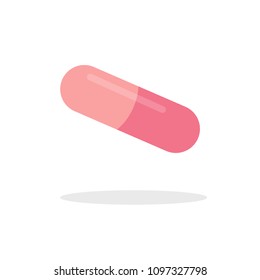 Pink Vector Pill