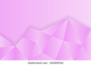 pink vector of polygonal abstract background template with modern design, beauty and elegant with gradient colors, eps 10.