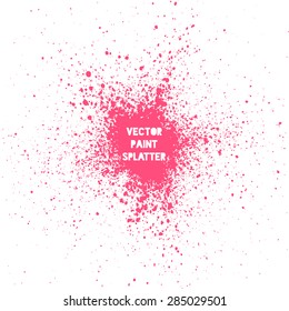 Pink Vector Splatter Background