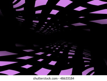 Pink vector tunnel walls