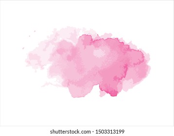 pink vector watercolor background ink paint stroke design