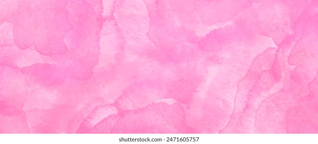 Pink vector watercolor texture. Hand drawn purple abstract vector illustration for background, cover design, interior decor and poster. Template for design. Empty blank.