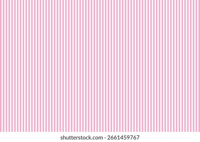 Rosa vertikale Linien, die sich auf weißem Hintergrund wiederholen, rosafarbenes Stoffmuster.