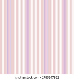 Pink vertical striped seamless pattern background suitable for fashion textiles, graphics