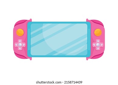 pink video game console portable icon
