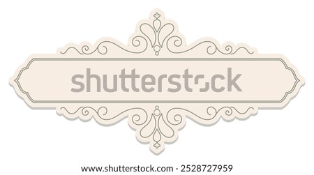 Pink vintage frame, frame for inserting text