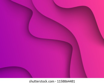 Pink and Violet Abstract Background. 
3D. paper cut shapes. Vector design layout for business presentations, flyers, posters and invitations.
