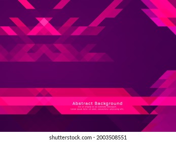 Pink and violet color triangular mosaic pattern background vector
