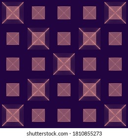 Pink and Violet Geometric illusory seamless pattern. EPS10