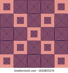 Pink and Violet Geometric illusory seamless pattern. EPS10