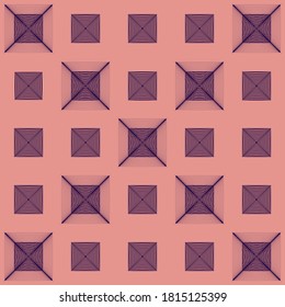 Pink and Violet Geometric illusory seamless pattern. EPS10