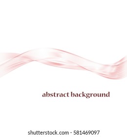  Pink and violet smoky wave background with copy space
