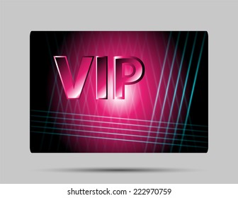 Pink vip card