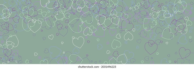 Pink Vivid Bordo Bright Modern Art Pattern. Olive Hearts Green White Violet Print. Pastel Love Multicolor Mint Neon Modern Design. Colorful Blue Party Confetti Purple Romantic Background.